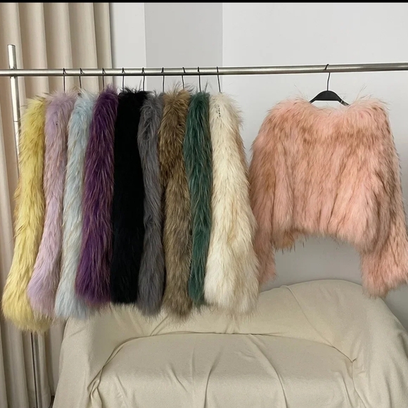 Natural Raccoon Fur Jacket New Thickened Warm V-neck Double-sided Woven … - Picture 14 of 15